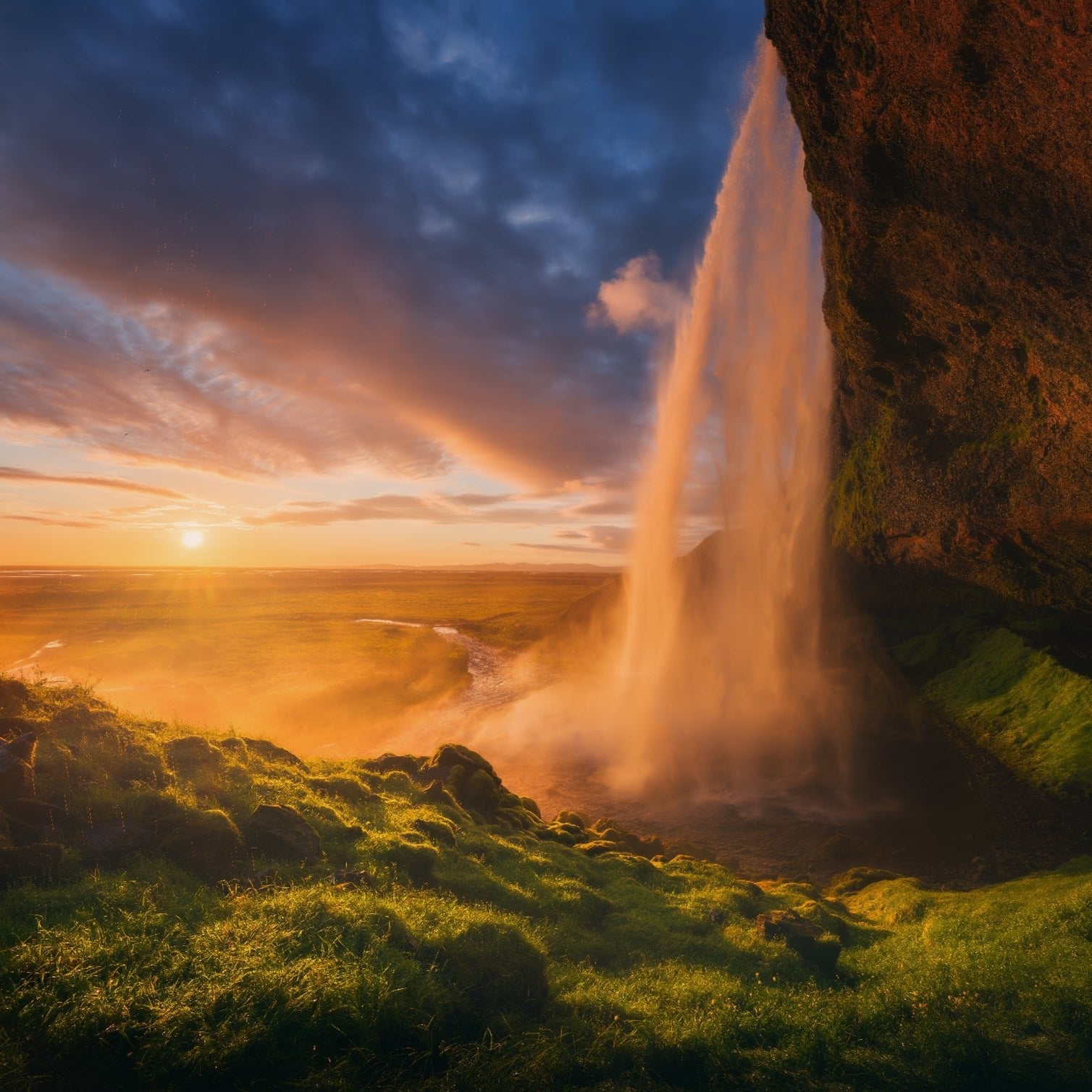 Golden Waterfall featured opacity image