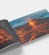Volcanic eruption images from Iceland displayed in Iconic Iceland photography book—perfect for lovers of dramatic nature photography thumbnail